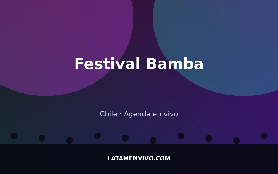 Imagen de Festival Bamba